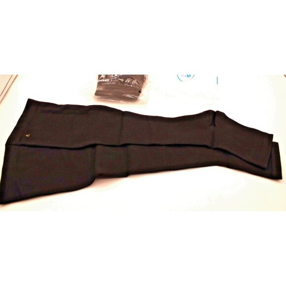 NEW Black Toeless Compression Socks S/M Knee High Elastic Stretch Open Toe 2 pr - Picture 1 of 6